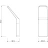 Крючок одинарный LEMARK SMOOTH LINE для полотенец 2 шт графит 9716003